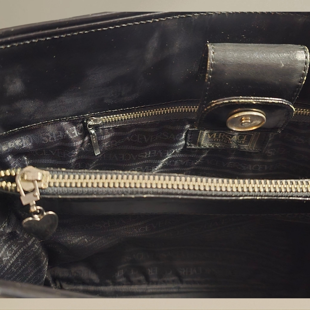 Versace Nylon & Patent Leather tote - Picture 14 of 16